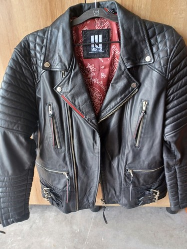 Master Supply Co. Men's XL Black (Peacemaker) 100% Full Grain Leather Jacket