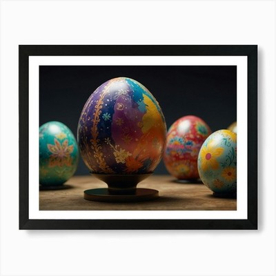 Ostereier 1 Kunstdruck gerahmt Wandbild Poster Leinwanddruck Bild