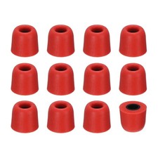 Memory Foam Earbud Tips 4.9mm/0.19" , 12Pcs - Medium Ear Bud Tips, Red