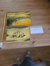 2 Peintures De Marc Baumann Envoi De L'artiste
