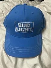 Bud Light Distressed Adjustable Hat Cap Anheuser-Busch Beer Baseball Men Women