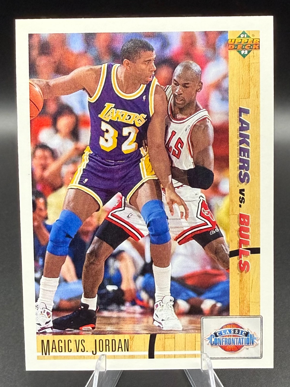 Michael Jordan vs Magic Johnson 1991-92 Upper Deck Basketball #34 Bulls - 606