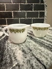 Vintage 1970s Pyrex Corning Spring Blossom Crazy Daisy Cream & Sugar Set