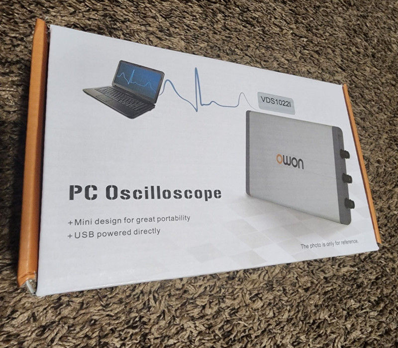 OWON VDS1022I PC-Based Oscilloscope 25MHz 2CH 100MSa/s 8-bit USB Probes