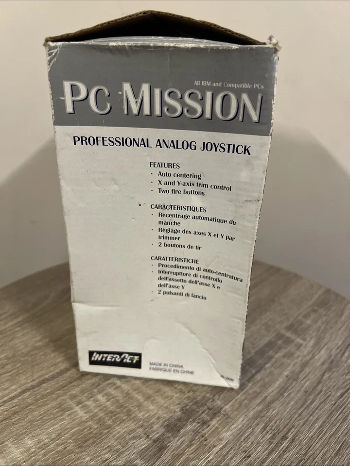 PC MISSION PROFESSIONAL ANALOG JOYSTICK BOXED INTERCAT GAME PRODUCTS G3B - Image 2 of 4