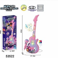 Girls Microphone Guitar MP3 Music Player Magic Light Up Guitar Microphone -kids