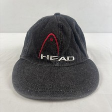 Head Proformance Tennis Black Red Adjustable Cotton Embroidered Hat