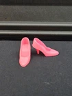Vintage 1960s Barbie Doll Hot Pink Closed Toe Shoes CT Heels Japan