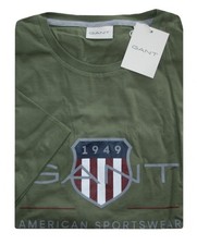 Gant Archive Shield Dry Herb Green Short Sleeve T-Shirt Size 3XL, 4XL, 5XL