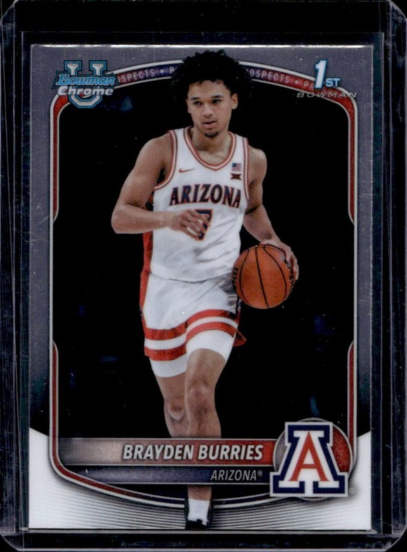 2025-26 Bowman Brayden Burries Chrome 1st Prospect #BCP-51 Wildcats