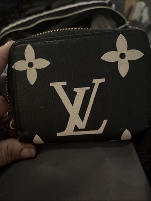 Louis Vuitton  Black Monogram Eclipse Canvas Zippy Zip Around Coin Purse (USA)