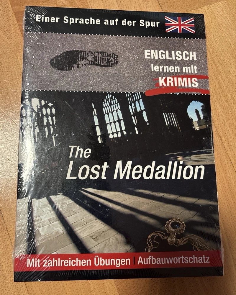 Englisch lernen mit Krimis. The Lost Medallion mit Wortschatz Business English