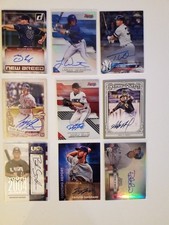9 card autograph baseball lot Trevor May, Brandon Snyder Peter O'Brien +6 others