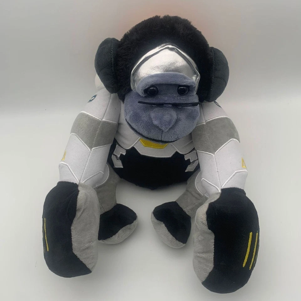 守望先锋温斯顿毛绒娃娃 – 10 英寸巨型大猩猩人偶适用于收藏家和粉丝 — 第 2/4 张图片