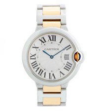 Cartier Ballon Bleu W69008Z3 3005 36mm Midsize Steel & Yellow Gold Watch