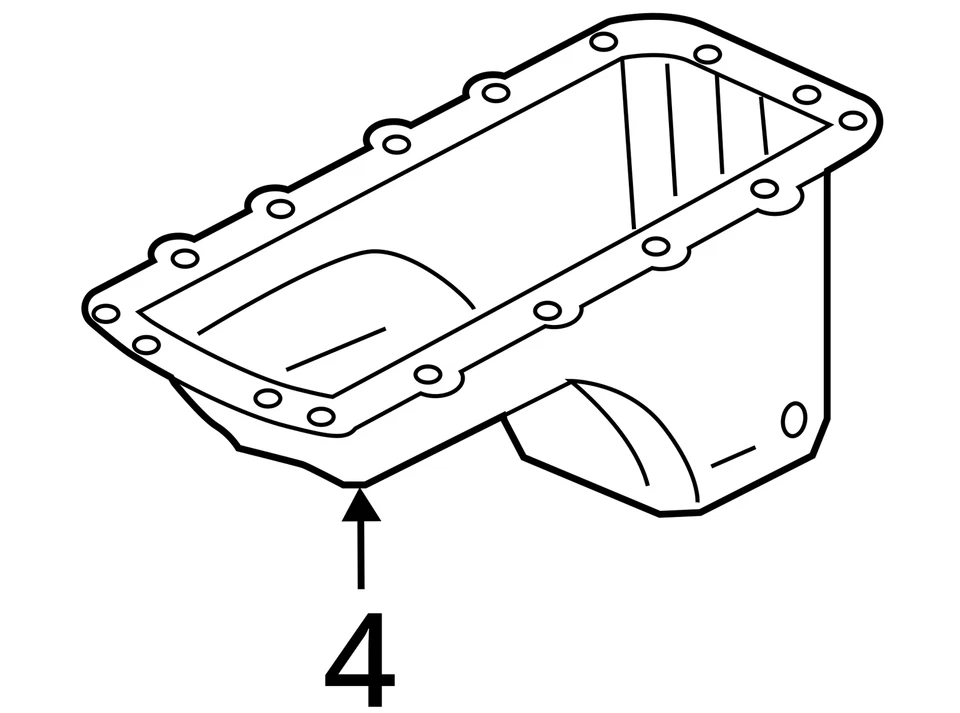 Oil Pan 8-330 5.4L 3V Fits 04-06 FORD F150 PICKUP 3839818 Foto 4 de 4