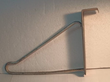 Vintage MCM Aluminum Metal Coat Hanger rack to hang from Door Great for Ironing