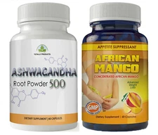 Ashwagandha Root Immune Supplement African Mango Appetite Control Weight Loss