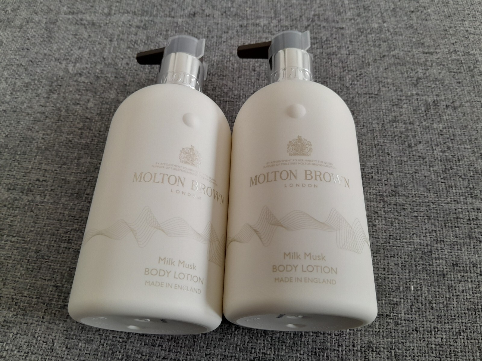 Molton Brown BRAND NEW x2 Bottles Milk Musk Body Lotions 300mls eBay