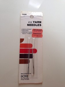 BOYE SMALL YARN NEEDLES for NEEDLEPOINT WEAVING /& SEWING!