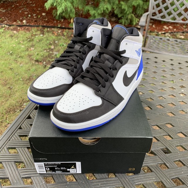 Air Jordan 1 Mid SE Royal Black Toe Mens Size 11 for sale online | eBay