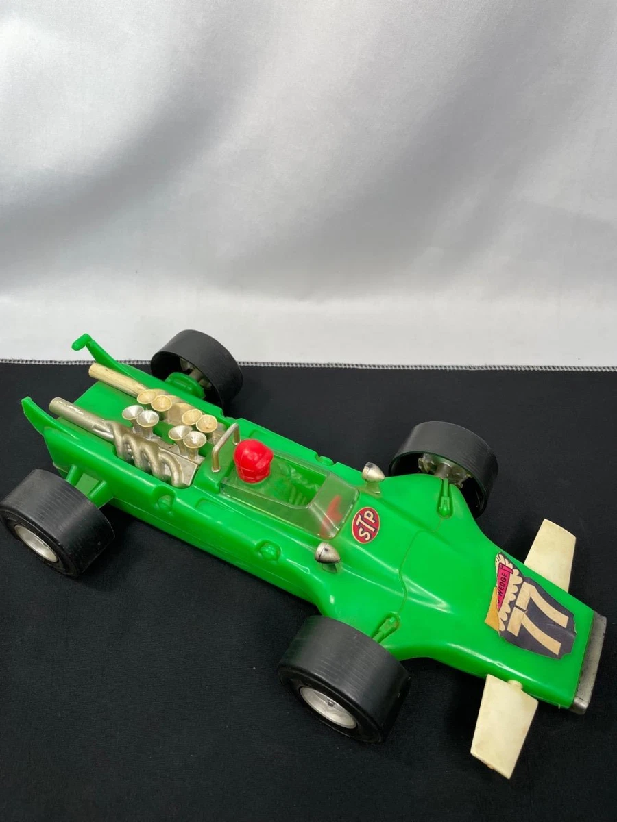 Vintage Tim Mee Toys Indy Race Car 77 STP Green