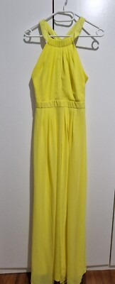 Warehouse elegantes Cocktail/ Abend/Party Maxikleid_festlich_Anlass Gelb Gr. 36