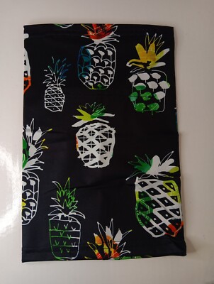 Kids Pineapple Neck Gaiter With Filter Pocket For PM2.5 Filter (Not Included)