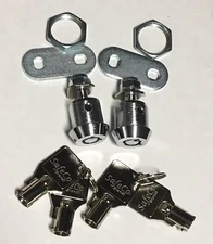 SafeCo 5/8" Tubular Cam Locks Keyed Alike 2-pack Tool Box Cabinet Safes Drawers