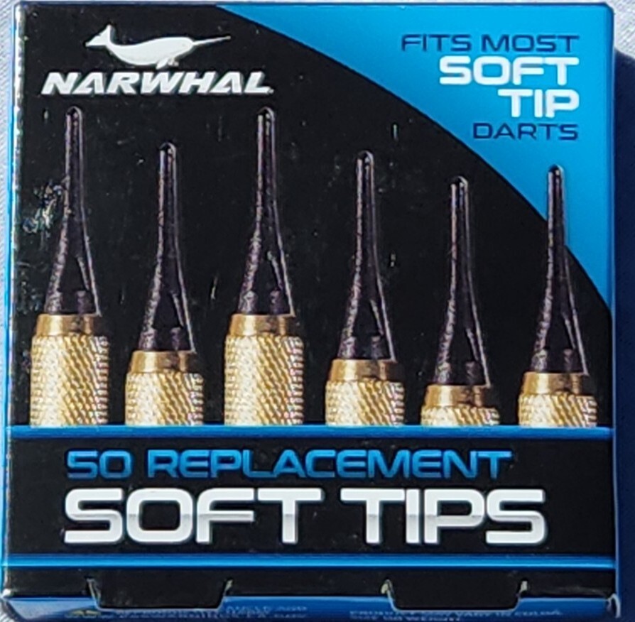 Narwhal Soft Tips for Darts - 50 Count - Free Shipping - New in Package ...