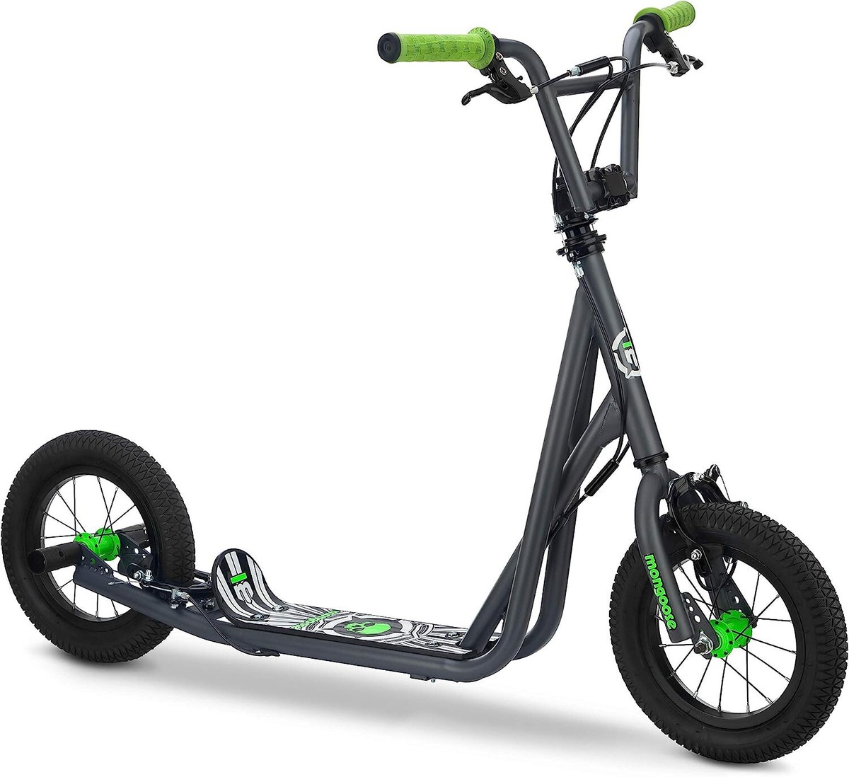 自転車本体 mongoose SX6.5 S size Mongoose R6174 Air Tire Kids Scooter - Grey/Green for sale