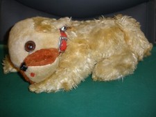 USA Ideal Toy Vintage Dog Plush with Collar T75 