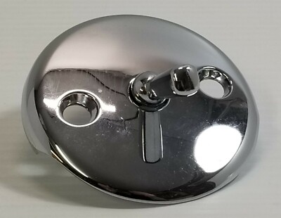 LL) Polished Chrome Triplever Style Tub Metal Face Plate