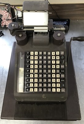 Burroughs adding machine repair