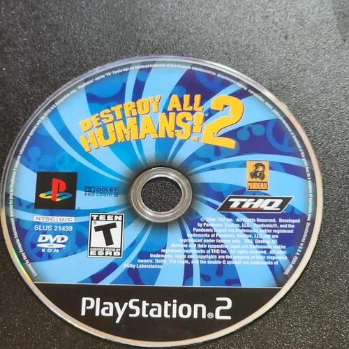 Destroy All Humans! 2 Loose PS2 Playstation 2, Authentic, Tested, Working