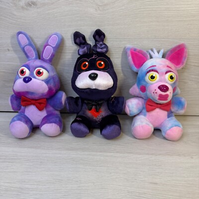 FNAF Funko Plüsch Konvolut   Tie-Dye Bonnie Black Heart Bonnie Foxy 2022