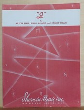 I - 1952 sheet music by Milton Berle, Buddy Arnold & Robert Mellin