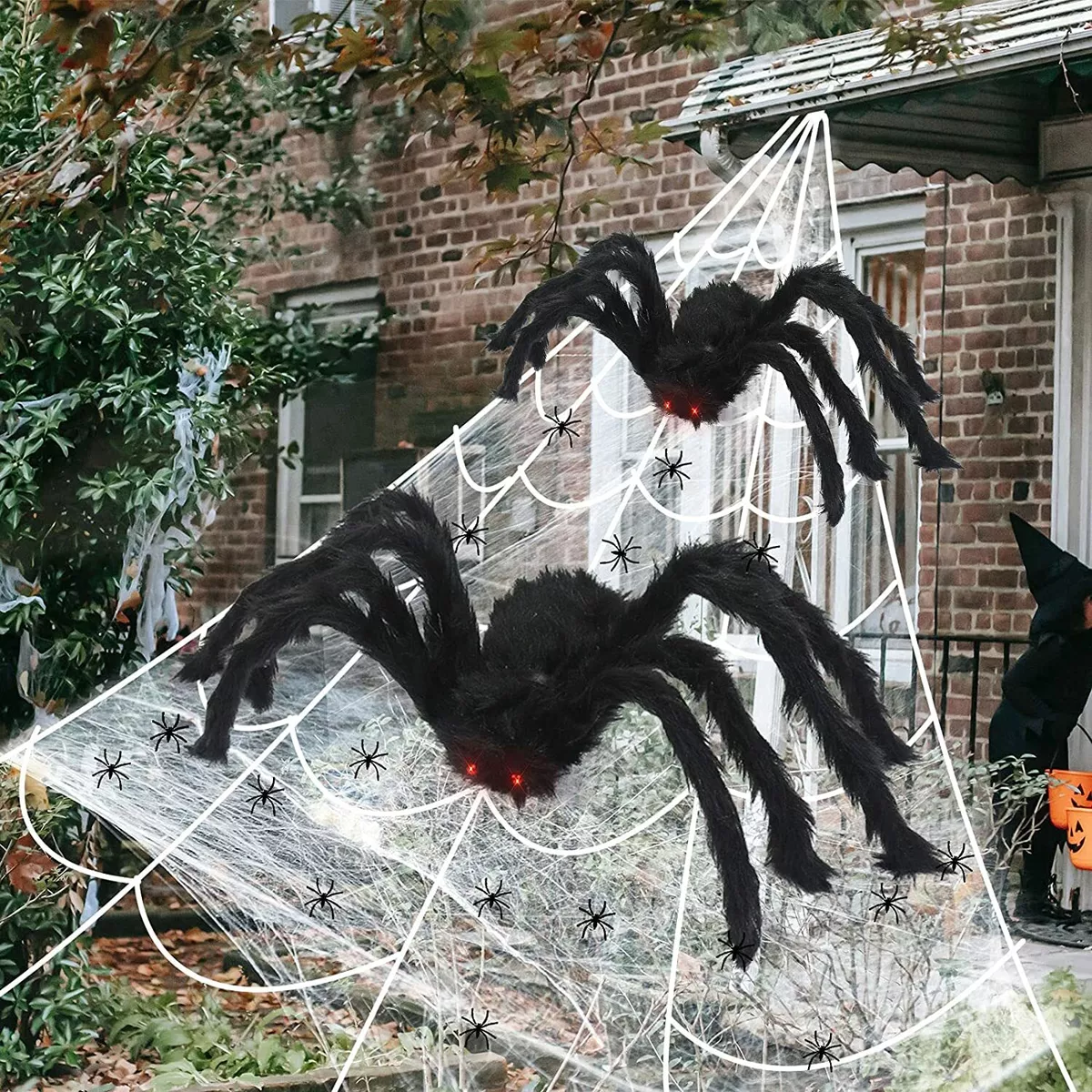 Outdoor spider web decoration deals
