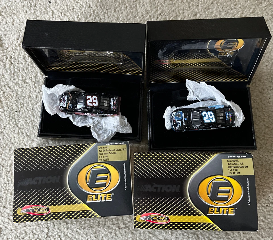 #29 KEVIN HARVICK 2002 GM GOODWRENCH ACTION E.T. 1/64 RCCA ELITE  LOT OF TWO - Image 4 of 4