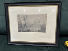 19TH CENTURY ENGLISH COASTLINE Pencil Drawing Possibly By JMW TURNER Or Whistler