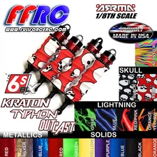 ARRMA 6S FIRETEAM  KRATON TALION TYPHON SHOCK BOOTS - COVERS BY FFRC (4 PCS)