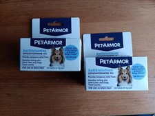 Lot of 2 PET ARMOR ANTIHISTAMINE Tablets for Dogs 100 Tablets 25 mg ea EXP 05/25