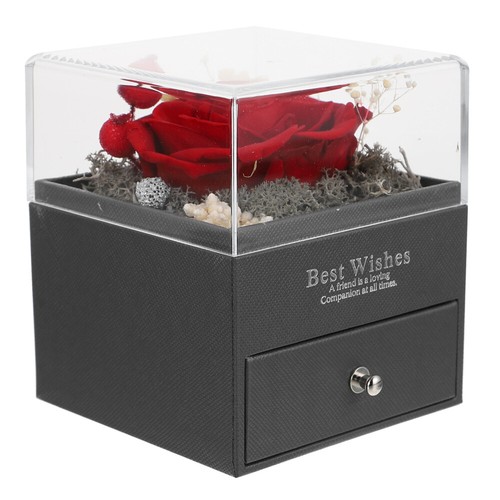 Preserved Flower Gift Box Eternal Rose Roses Valentine's Day Romantic Ambiance - Picture 4 of 12