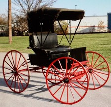 Horse Drawn Carriage Doctor's Buggy Wagon 2-Seater by Talbert Bros in Ohio: 1880