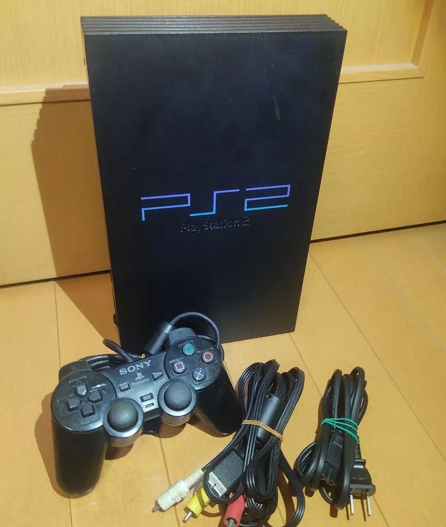 Sony PlayStation2 PS2 SCPH-35000 Black Game Console Box Japanese Disc  NTSC-J F/S