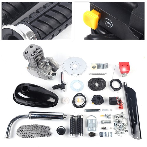 100CC 2-Takt Motorisierte Gas Moteur Fahrrad Benzin Hilfsmotor Bike Engine Satz - Bild 3 von 17