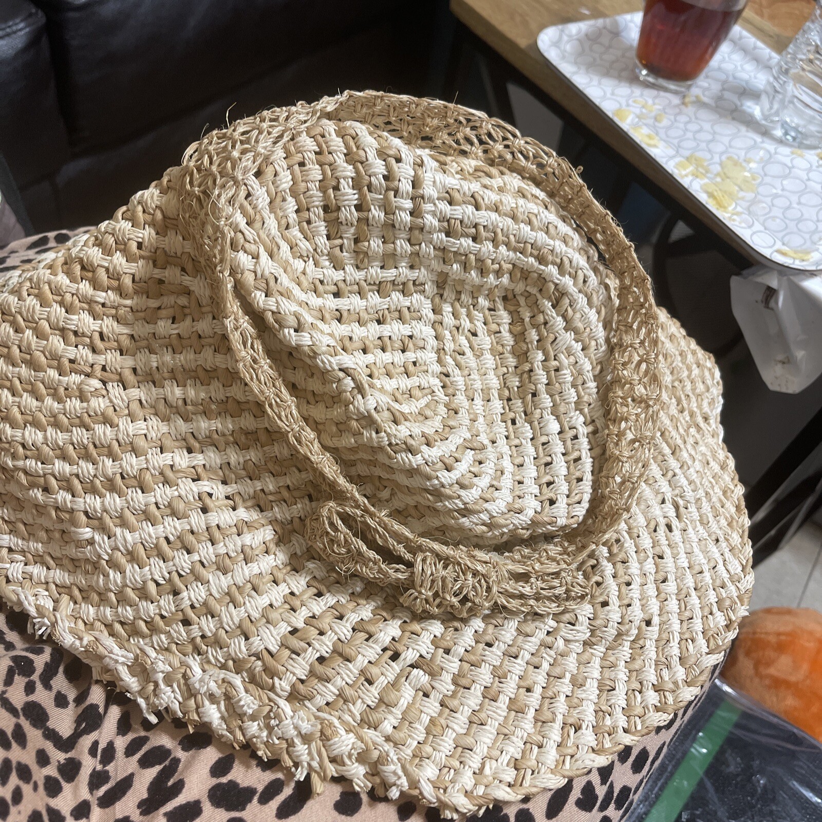 Scala Women's Crocheted Raffia Hat