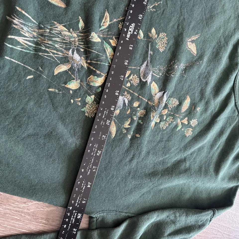 Moletom Nature Floral Borboleta Hippie Cottage Aconchegante Feminino - Tamanho 1X Verde - Imagem 3 de 4