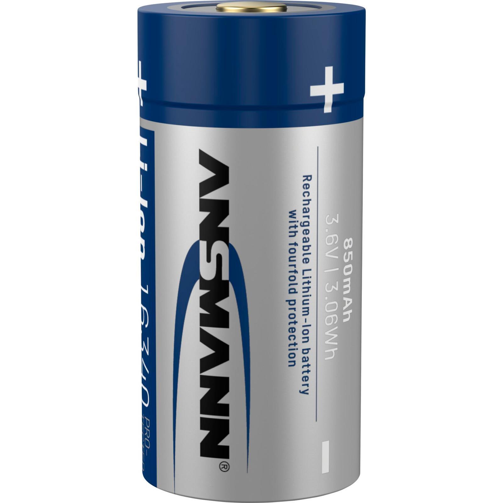 Thumbnail - Ansmann 16340 Li-ion Akku 850mah 3,6v Standard-version 1300-0017 Akku
