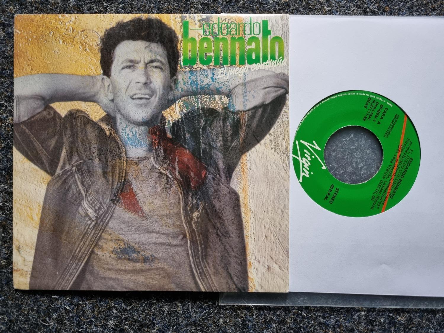 7"" Single Vinyl Edoardo Bennato - El juego continua PROMO SUNG IN SPANISH